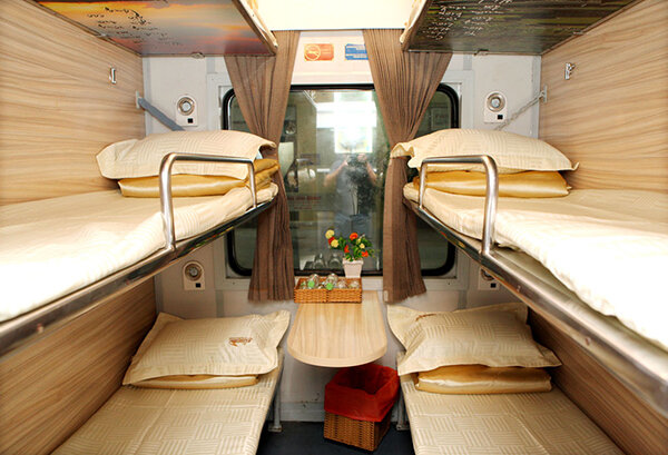 Soft-sleeper Cabin on overnight train 4-Berths